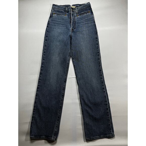 Levi's Women's Notched High Rise Ribcage Straight Full Length Jeans - Sz 27x32 - Picture 1 of 7